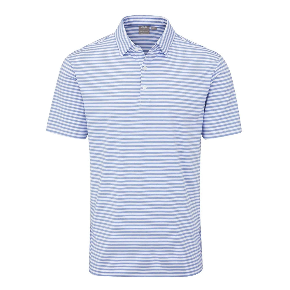 PING Owain Men's Striped Polo Shirt