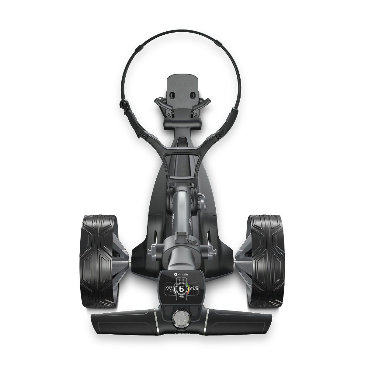Motocaddy M1 DHC trolley, side view